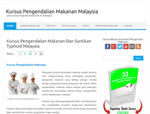 Tablet Screenshot of kursuspengendalianmakanan.com